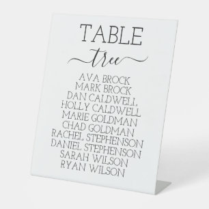 Signe De Table Modèle de carte de Mariage moderne ADELLA,