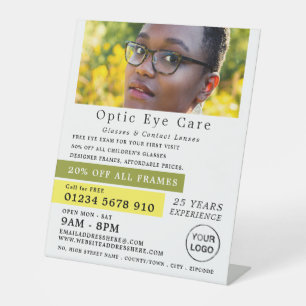 Signe De Table Modèle féminin, Opticien, Praticien Technique