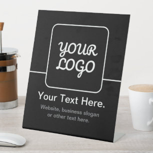 Signe De Table Modèle moderne pour votre logo Noir & Blanc