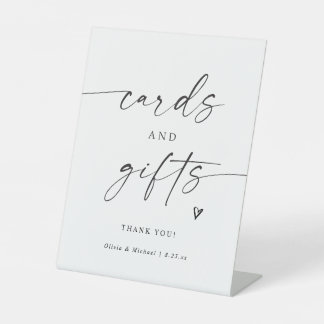 Signe De Table Modern Handwritten Cards & Gifts Wedding