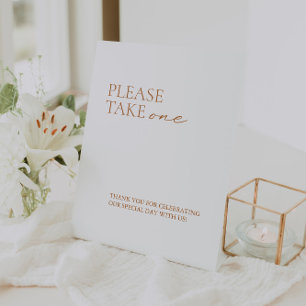 Signe De Table Moderne Élégante calligraphie Favoris blancs