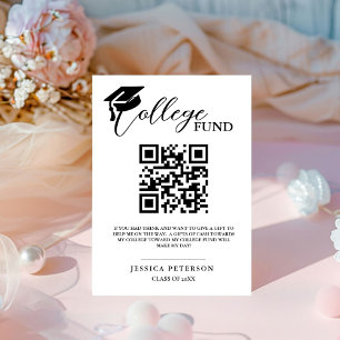 Signe De Table Moderne Lycée Graduation Fonds Colleg code QR