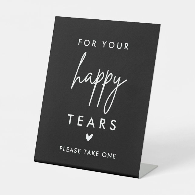 Signe De Table Moderne pour vos bonnes larmes Tissus Mariages (Recto)