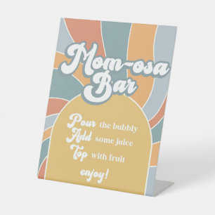 Signe De Table Momosa Bar Super Retro Sunshine Baby shower