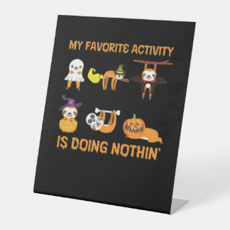 Signe De Table Mon Activité Préférée Est De Ne Faire Rien De Rétr