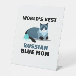 Signe De Table Monde meilleur maman bleu russe