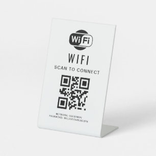 Signe De Table Mot de passe Wifi Analyse du code QR pour se con
