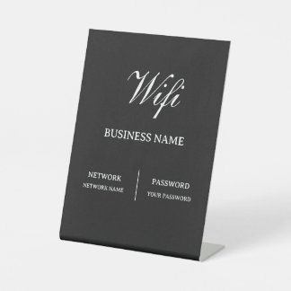 Signe De Table Mot de passe Wifi du Café Simple
