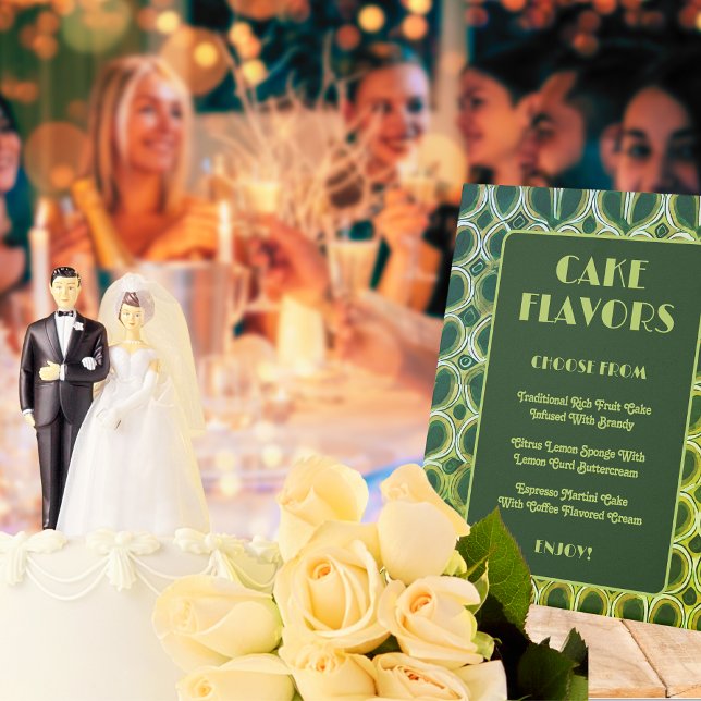 Signe De Table Motif des années 70 | Cake Flavor Neon Mariage (Wedding Reception)