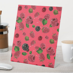 Signe De Table Motif framboise