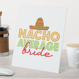 Signe De Table Nacho Moyenne Mariée Mariage Mexicain Cinco De May