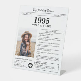 Signe De Table Né en 1995 Tableau d'anniversaire