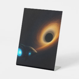 Signe De Table Nebula Drift – Croiseur de l'espace lointain