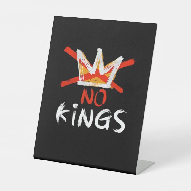 Signe De Table No King Funny Quote Retro Creative Style (Recto)