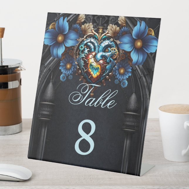 Signe De Table Noble coeur steampunk (In SItu)