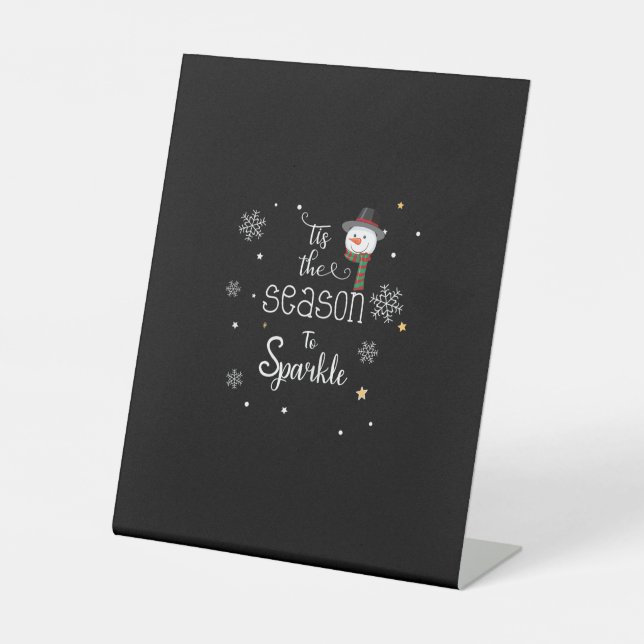 Signe De Table Noël C'Est La Saison Pour Éclater (Recto)