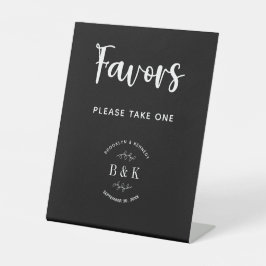 Signe De Table Noir Blanc Botanique Mariage Faveurs Prendre Un