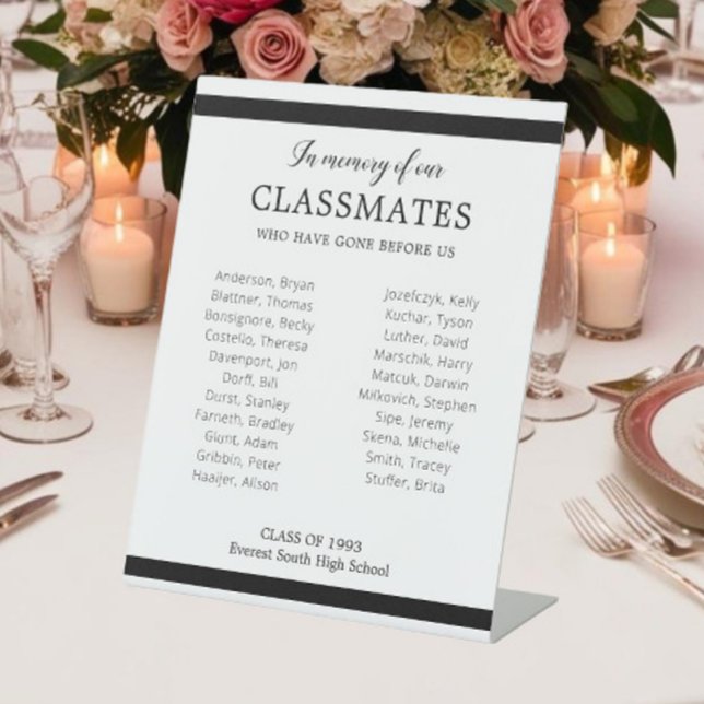 Signe De Table Noir En Mémoire De Nos Camarades Réunion Honte (Créateur téléchargé)