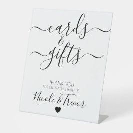 Signe De Table Noms personnalisés Cartes et cadeaux de calligraph