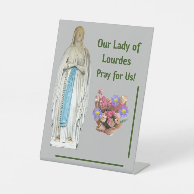 Signe De Table Notre Dame de Lourdes (Recto)