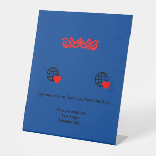 Signe De Table Nouvelle personnalisation Logo Texte Signal Pedest
