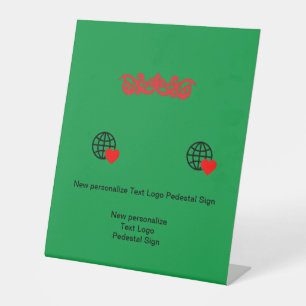 Signe De Table Nouvelle personnalisation Logo Texte Signal Pedest