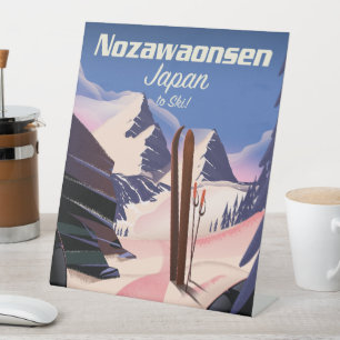 Signe De Table Nozawaonsen Japon pour skier