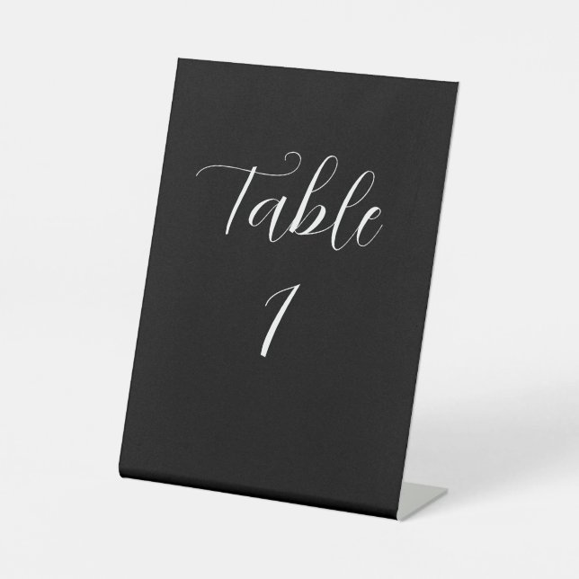 Signe De Table Numéro de table de mariage (Recto)