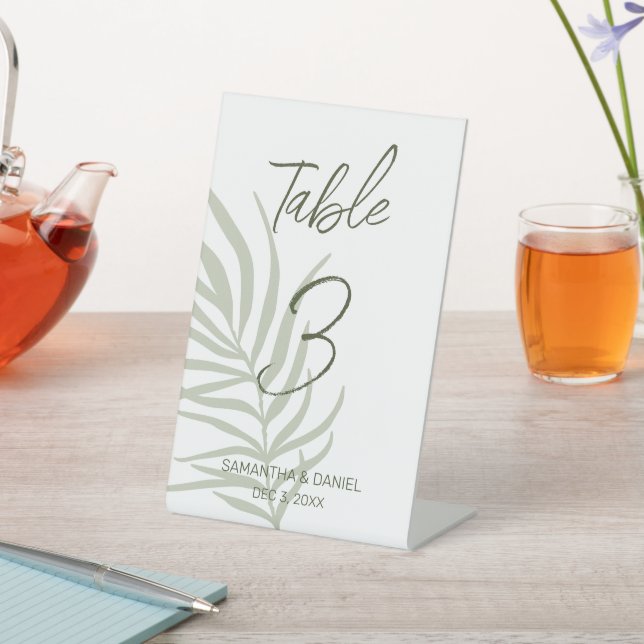 Signe De Table Numéro de table du Mariage Boho (In SItu)