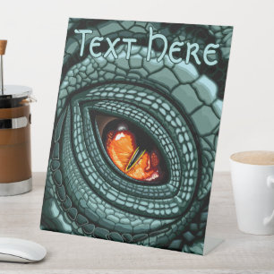 Signe De Table Œil de prédateur reptile primitif