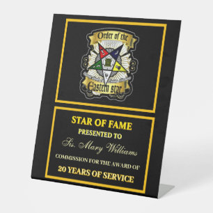 Signe De Table OES Star de la renommée