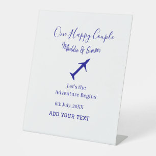 Signe De Table One happy Couple, l'aventure commence co mariage