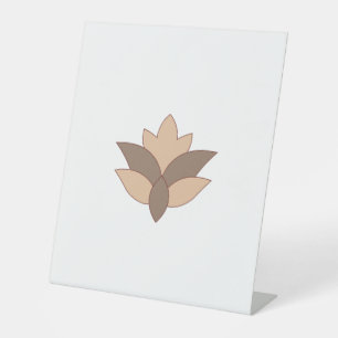 Signe De Table Orange rougeâtre