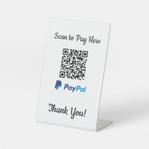 Signe De Table Paiement mobile Paypal   Analyser pour payer