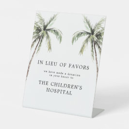 Signe De Table Palm Tree Tropical | En remplacement de faveurs