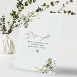 Signe De Table Pancarte de pot de Nuit de Date de Baby Shower de