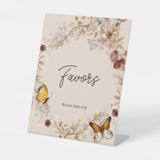 Signe De Table Pancarte de table Cadeaux Fleur Sauvage Beige Auto