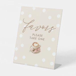 Signe De Table Pancarte de table pour Baby Shower Fille sur le th