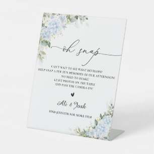 Signe De Table Pancarte 'Oh Snap' pour Baby Shower Floral Hortens