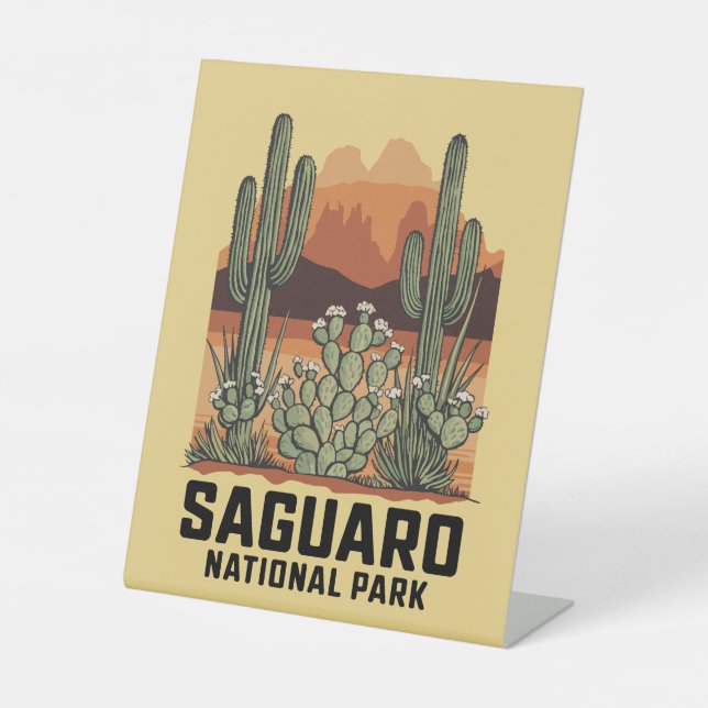 Signe De Table Parc national du Saguaro Cactus (Recto)