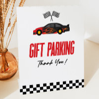 Parking cadeau Red Race Car Party Table