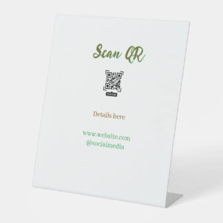 Signe De Table Partagez votre photo scannez le code QR ajoutez un