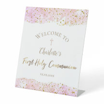 parties scintillant d'aquarelle rose | Première co