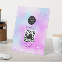 Parties scintillant holographique Pastel Girly