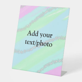 Signe De Table Parties scintillant rose bleu vert étincelant past