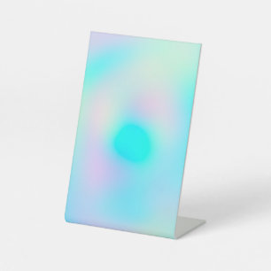 Signe De Table Pastel Rainbow Colonnes Abstrait Blur Gradient Omb