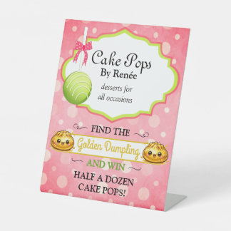 Signe De Table Pâtisserie sur mesure Cake Pops V2
