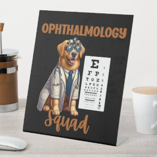 Signe De Table Paws et vision Escadron d'ophtalmologie animale