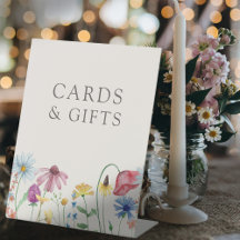 Pays fleur sauvage Floral Cartes de Mariage & Cade