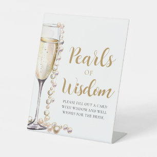 Signe De Table Pearles & Prosecco Champagne Pearles de sagesse